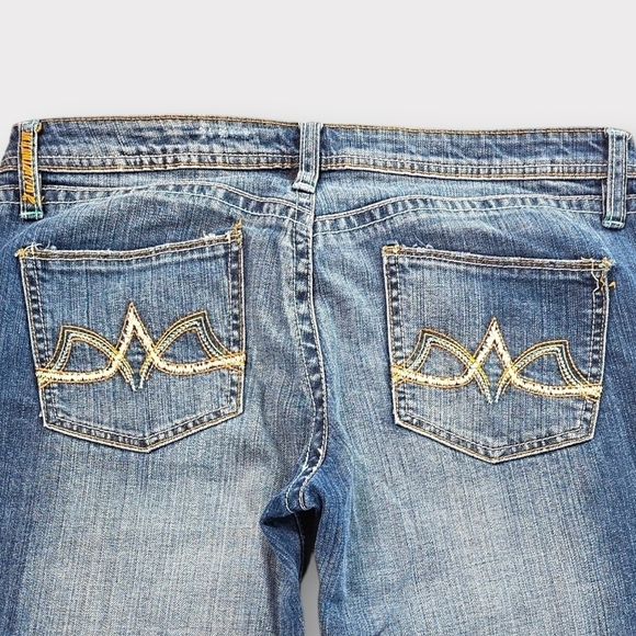 Vintage Y2k Buffalo David Bitton Embroidered Bootcut Scandal Jeans - Picture 10 of 14